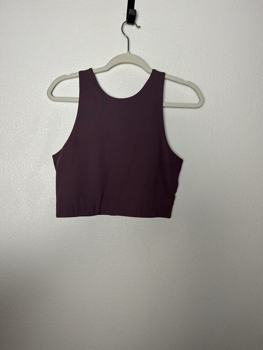 Outdoor Voices Purple Compression Crop Top Built in Sports Bra XL
